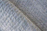 Exquisite Rugs Crescendo Hand-loomed Bamboo Silk 4902 Silver 10' x 14' Area Rug