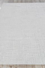 Exquisite Rugs Crescendo Hand-loomed Bamboo Silk 5323 Ivory 10' x 14' Area Rug