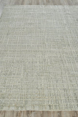Exquisite Rugs Crescendo Hand-loomed Bamboo Silk 5324 Beige 6' x 9' Area Rug