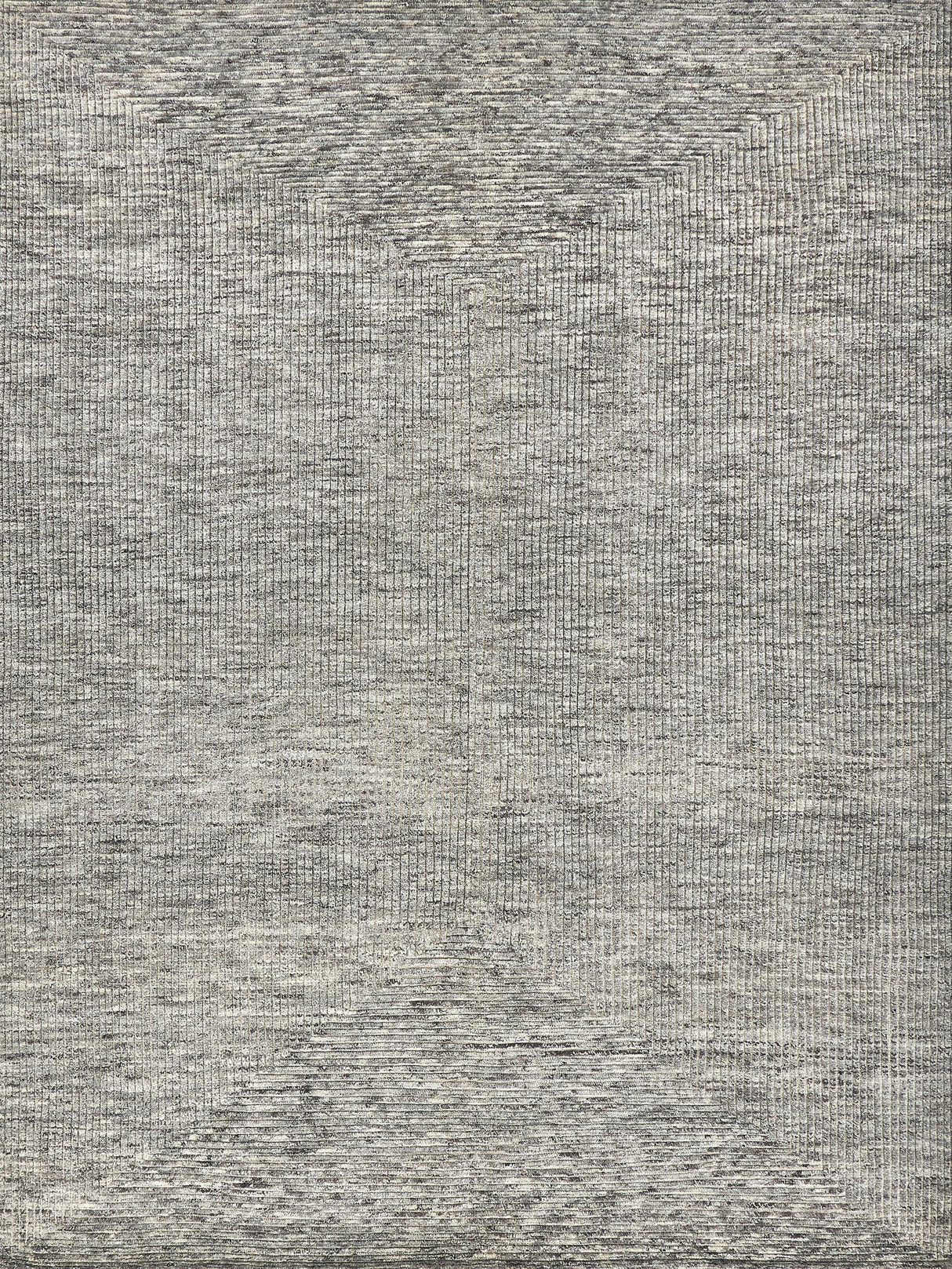 Exquisite Rugs Crescent Hand-knotted New Zealand Wool 4287 Gray 6' x 9' Area Rug