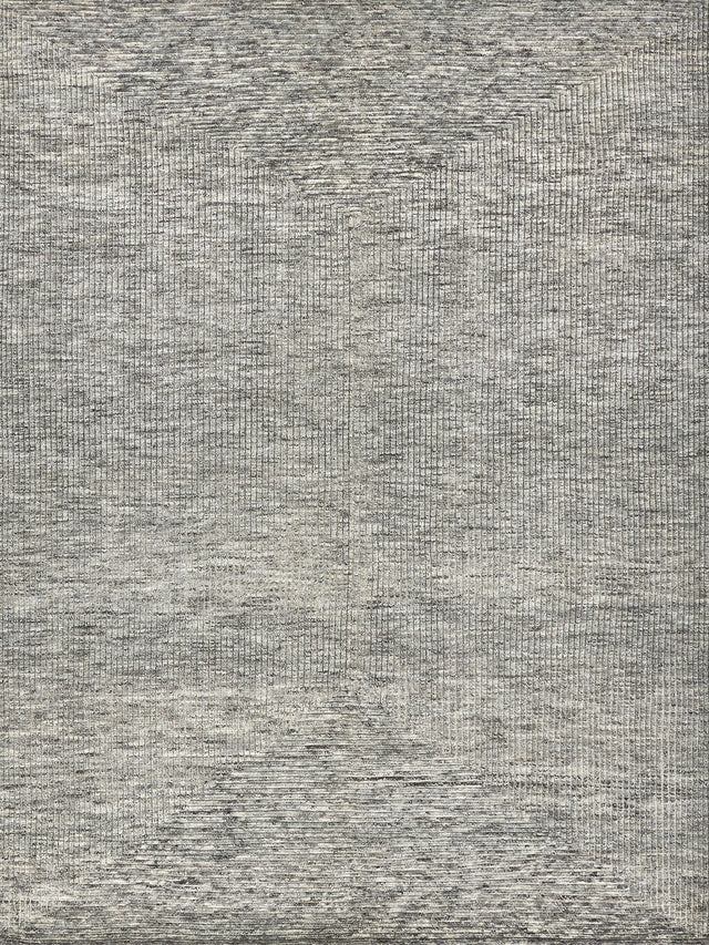 Exquisite Rugs Crescent Hand-knotted New Zealand Wool 4287 Gray 8' x 10' Area Rug