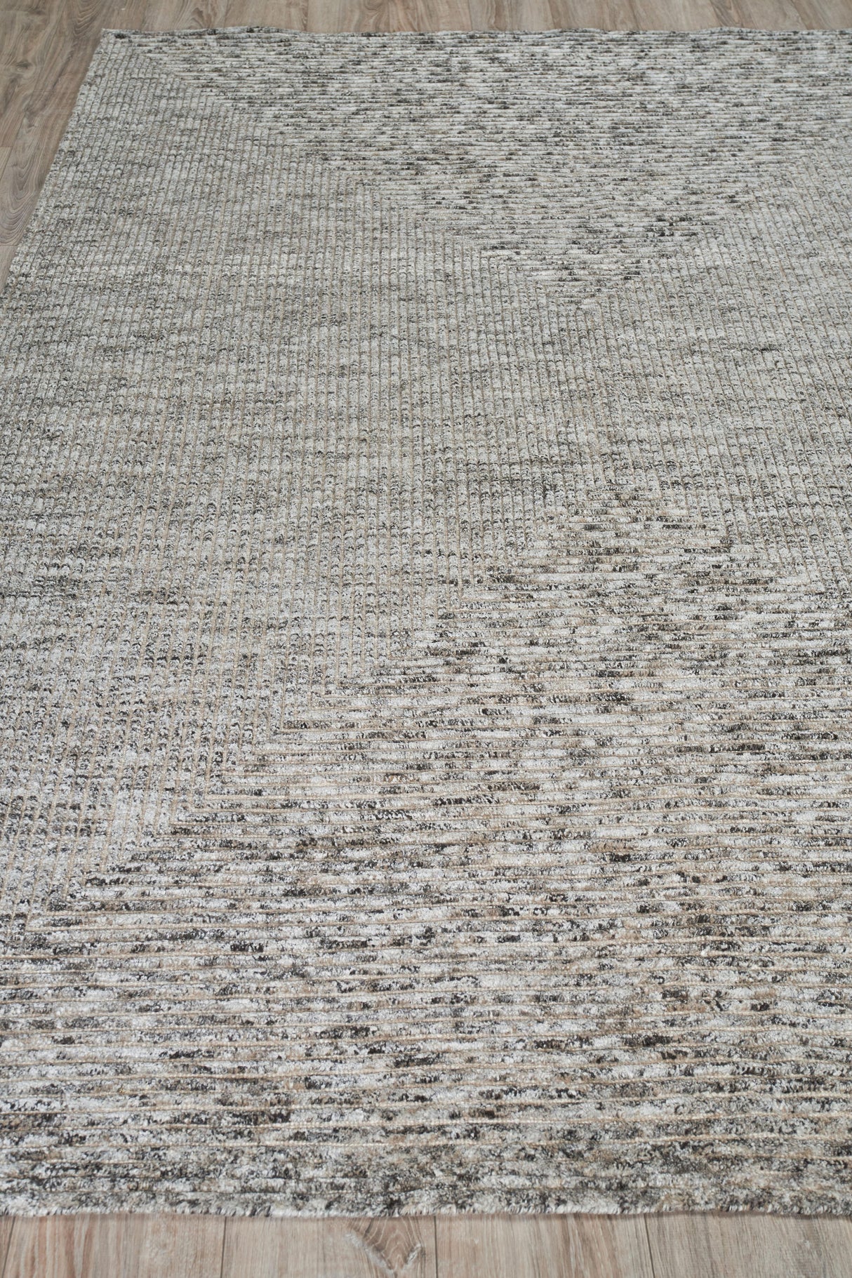 Exquisite Rugs Crescent Hand-knotted New Zealand Wool 4287 Gray 8' x 10' Area Rug