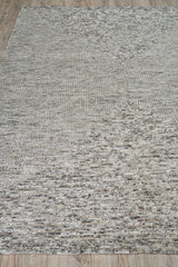 Exquisite Crescent Hand-knotted New Zealand Wool Gray Area Rug 9.0'X12.0' Rug