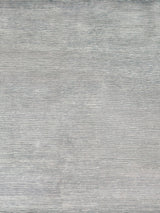 Exquisite Crush Hand-knotted Bamboo Silk Ivory/Aqua Area Rug 8.0'X10.0' Rug