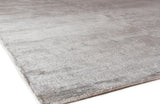 Exquisite Rugs Crush Hand-knotted Bamboo Silk 3300 Ivory/Aqua 8' x 10' Area Rug