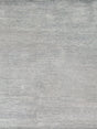 Exquisite Rugs Crush Hand-knotted Bamboo Silk 3300 Ivory/Aqua 9' x 12' Area Rug
