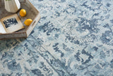 Exquisite Rugs Dorchester Hand-loomed Wool/Bamboo Silk 6320 Navy/Blue 10' x 14' Area Rug