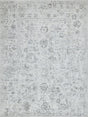 Exquisite Rugs Dorchester Hand-loomed Wool/Bamboo Silk 6321 Ivory/Silver 10' x 14' Area Rug