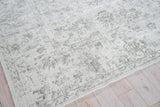 Exquisite Rugs Dorchester Hand-loomed Wool/Bamboo Silk 6321 Ivory/Silver 10' x 14' Area Rug