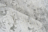 Exquisite Rugs Dorchester Hand-loomed Wool/Bamboo Silk 6321 Ivory/Silver 10' x 14' Area Rug