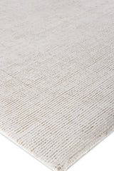 Exquisite Rugs Duo Hand-loomed Wool/Bamboo Silk 5175 White/Beige 8' x 10' Area Rug