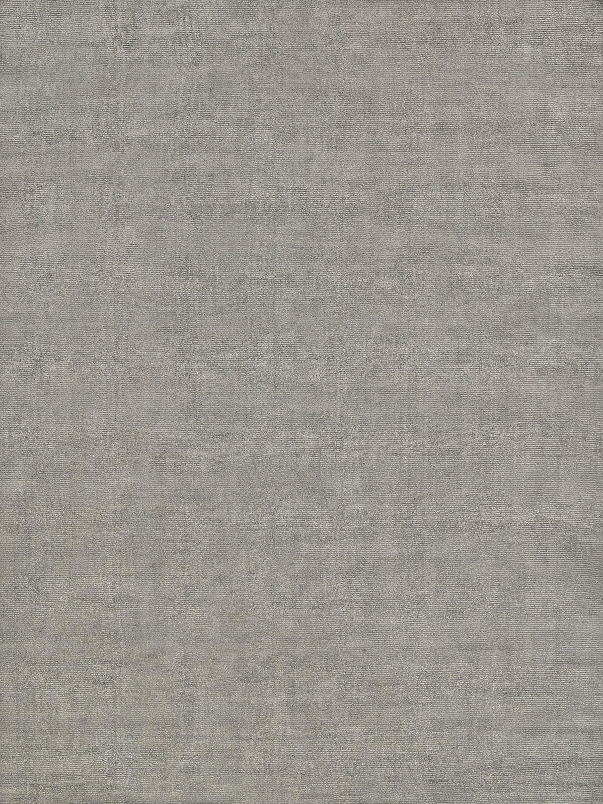 Exquisite Duo Hand-loomed Wool/Bamboo Silk Dark Gray/Silver Area Rug 9.0'X12.0' Rug