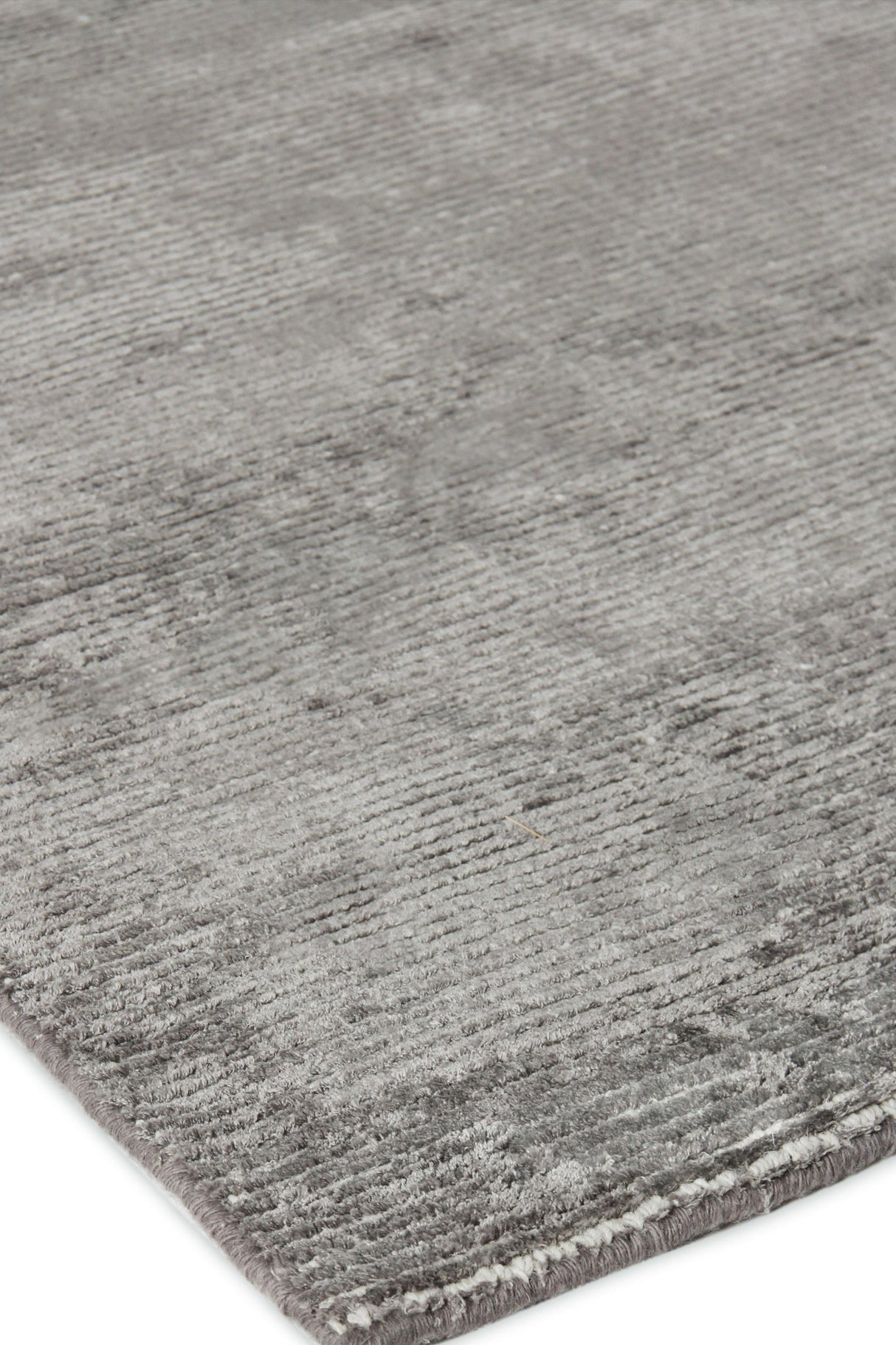 Exquisite Rugs Duo Hand-loomed Wool/Bamboo Silk 5177 Dark Gray/Silver 9' x 12' Area Rug