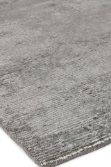 Exquisite Rugs Duo Hand-loomed Wool/Bamboo Silk 5177 Dark Gray/Silver 9' x 12' Area Rug