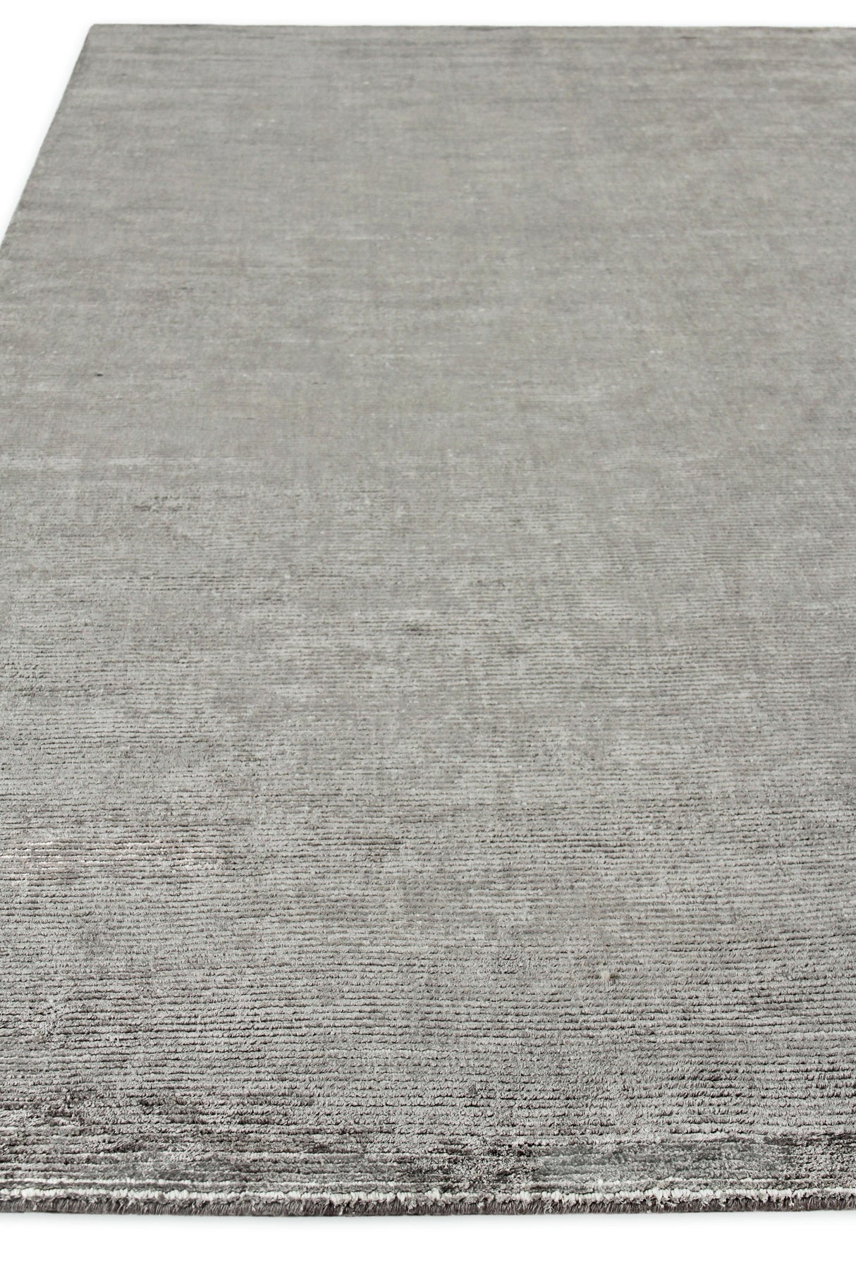 Exquisite Rugs Duo Hand-loomed Wool/Bamboo Silk 5177 Dark Gray/Silver 9' x 12' Area Rug