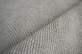 Exquisite Rugs Duo Hand-loomed Wool/Bamboo Silk 5177 Dark Gray/Silver 9' x 12' Area Rug