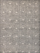 Exquisite Rugs Eaton Hand-knotted Wool/Bamboo Silk 4036 Silver/Gray/Ivory 10' x 14' Area Rug