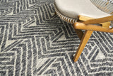 Exquisite Rugs Eaton Hand-knotted Wool/Bamboo Silk 4036 Silver/Gray/Ivory 10' x 14' Area Rug