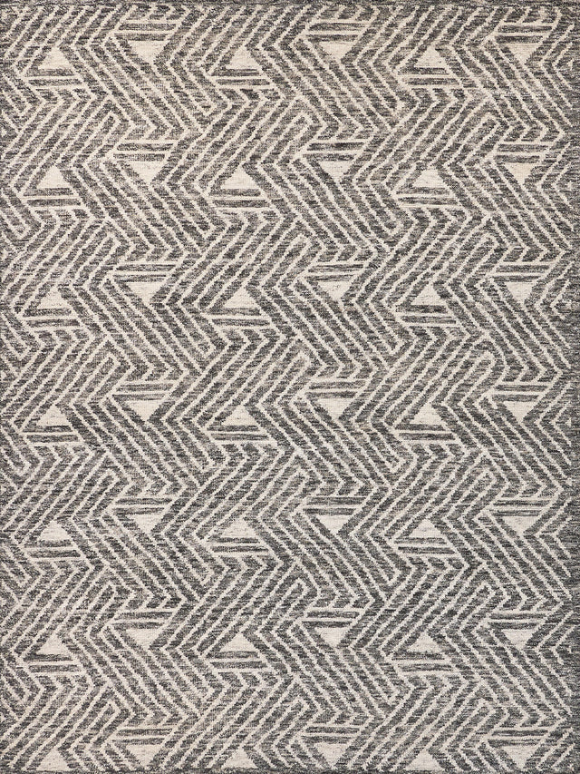 Exquisite Rugs Eaton Hand-knotted Wool/Bamboo Silk 4036 Silver/Gray/Ivory 8' x 10' Area Rug