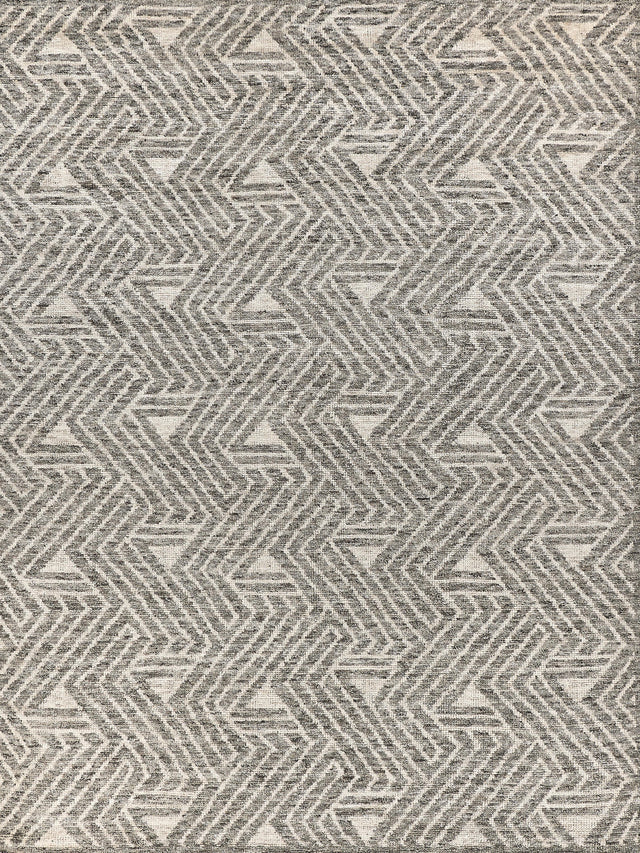 Exquisite Rugs Eaton Hand-knotted Wool/Bamboo Silk 4037 Charcoal/Ivory 9' x 12' Area Rug