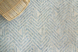 Exquisite Rugs Eaton Hand-knotted Wool/Bamboo Silk 4038 Ivory/Blue 6' x 9' Area Rug