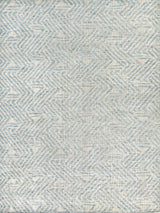 Exquisite Rugs Eaton Hand-knotted Wool/Bamboo Silk 4038 Ivory/Blue 8' x 10' Area Rug
