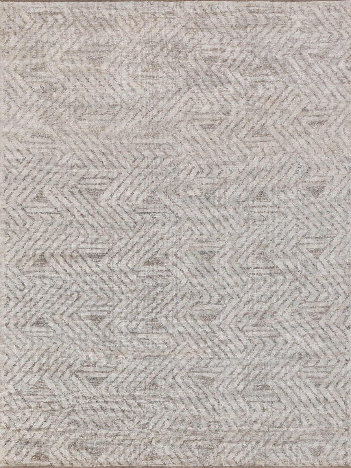 Exquisite Eaton Hand-knotted Wool/Bamboo Silk Beige Area Rug 8.0'X10.0' Rug