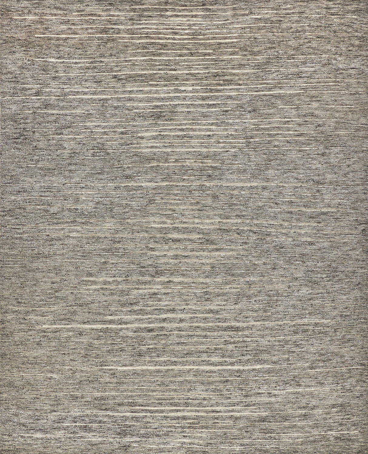 Exquisite Eaton Hand-knotted Wool/Bamboo Silk Gray Area Rug 9.0'X12.0' Rug