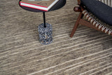 Exquisite Rugs Eaton Hand-knotted Wool/Bamboo Silk 4040 Gray 9' x 12' Area Rug