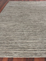 Exquisite Rugs Eaton Hand-knotted Wool/Bamboo Silk 4040 Gray 9' x 12' Area Rug