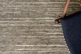 Exquisite Rugs Eaton Hand-knotted Wool/Bamboo Silk 4040 Gray 9' x 12' Area Rug