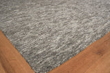 Exquisite Rugs Eaton Hand-knotted Wool/Bamboo Silk 4041 Gray/Ivory 14' x 18' Area Rug
