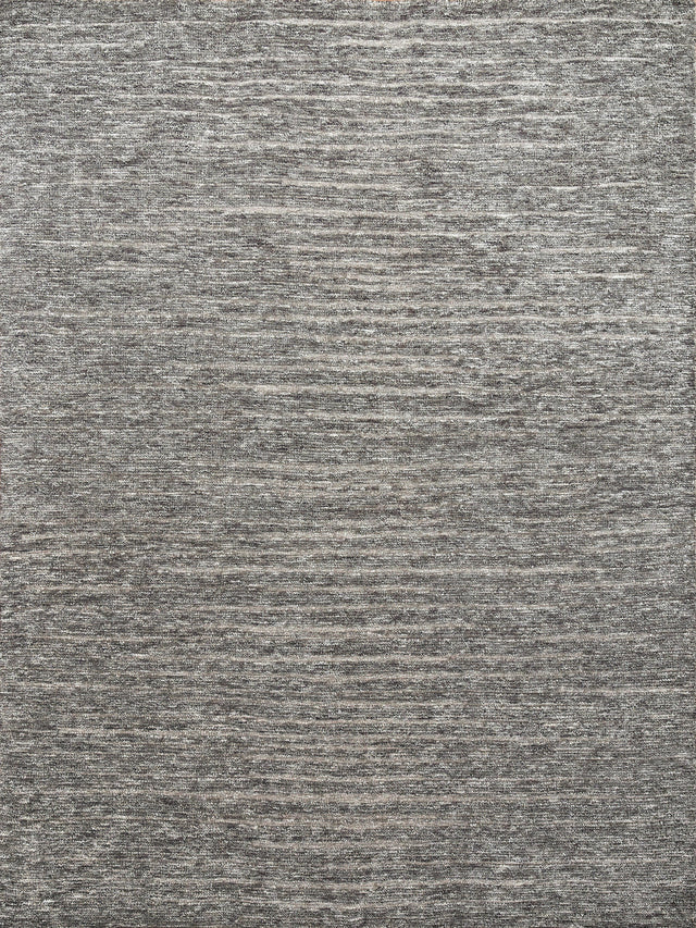 Exquisite Rugs Eaton Hand-knotted Wool/Bamboo Silk 4041 Gray/Ivory 8' x 10' Area Rug