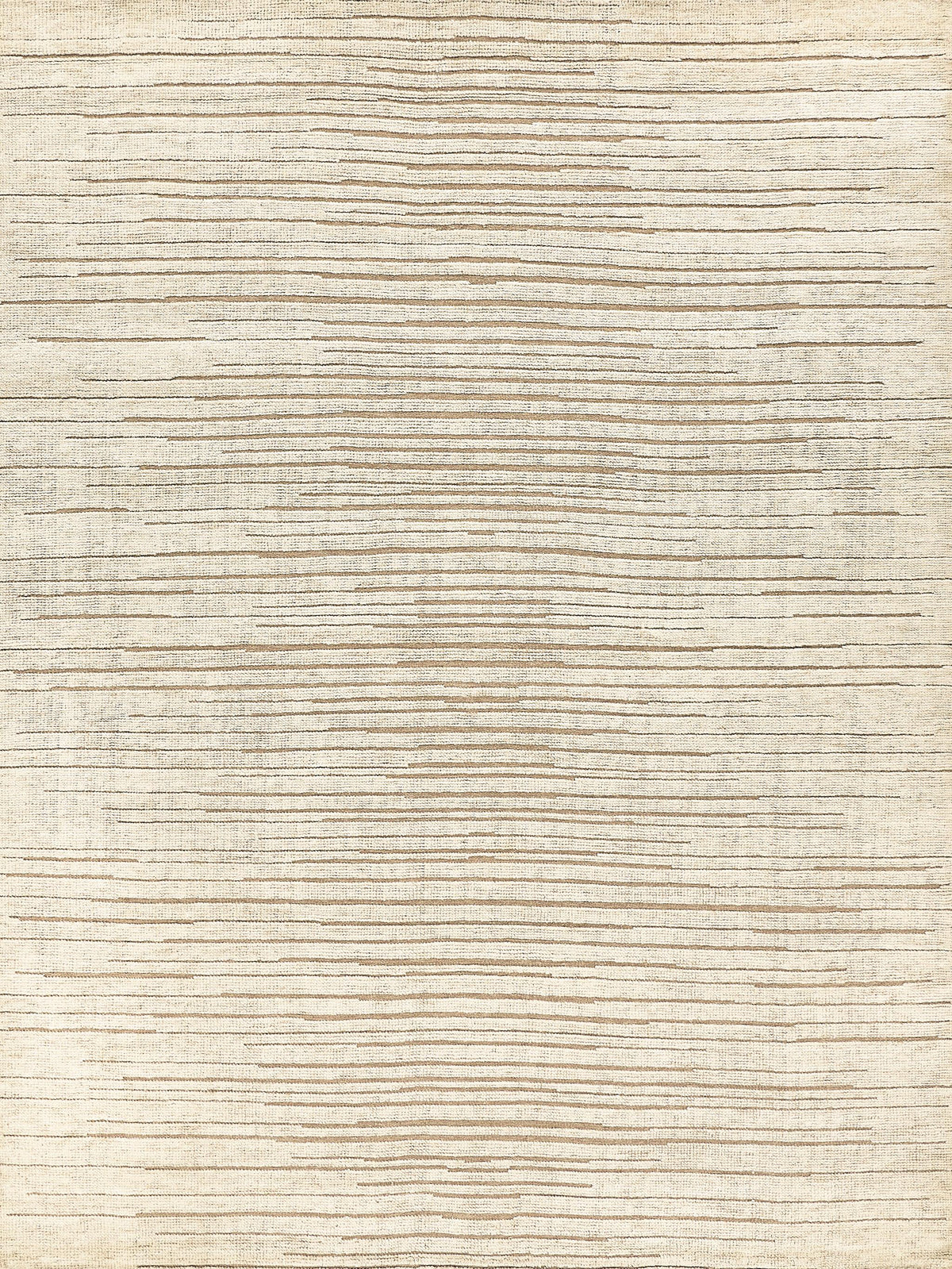 Exquisite Eaton Hand-knotted Wool/Bamboo Silk Beige Area Rug 10.0'X14.0' Rug