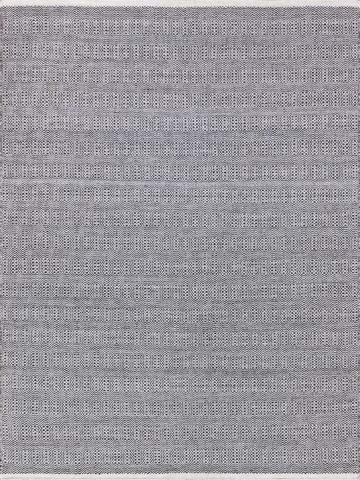 Exquisite Rugs Echo Indoor/Outdoor Flatweave PET yarn 4891 Ivory/Black 12' x 15' Area Rug