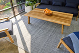 Exquisite Rugs Echo Indoor/Outdoor Flatweave PET yarn 4891 Ivory/Black 12' x 15' Area Rug