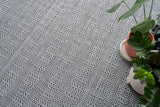 Exquisite Rugs Echo Indoor/Outdoor Flatweave PET yarn 4891 Ivory/Black 12' x 15' Area Rug