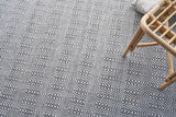 Exquisite Rugs Echo Indoor/Outdoor Flatweave PET yarn 4892 Ivory/Gray 5' x 8' Area Rug