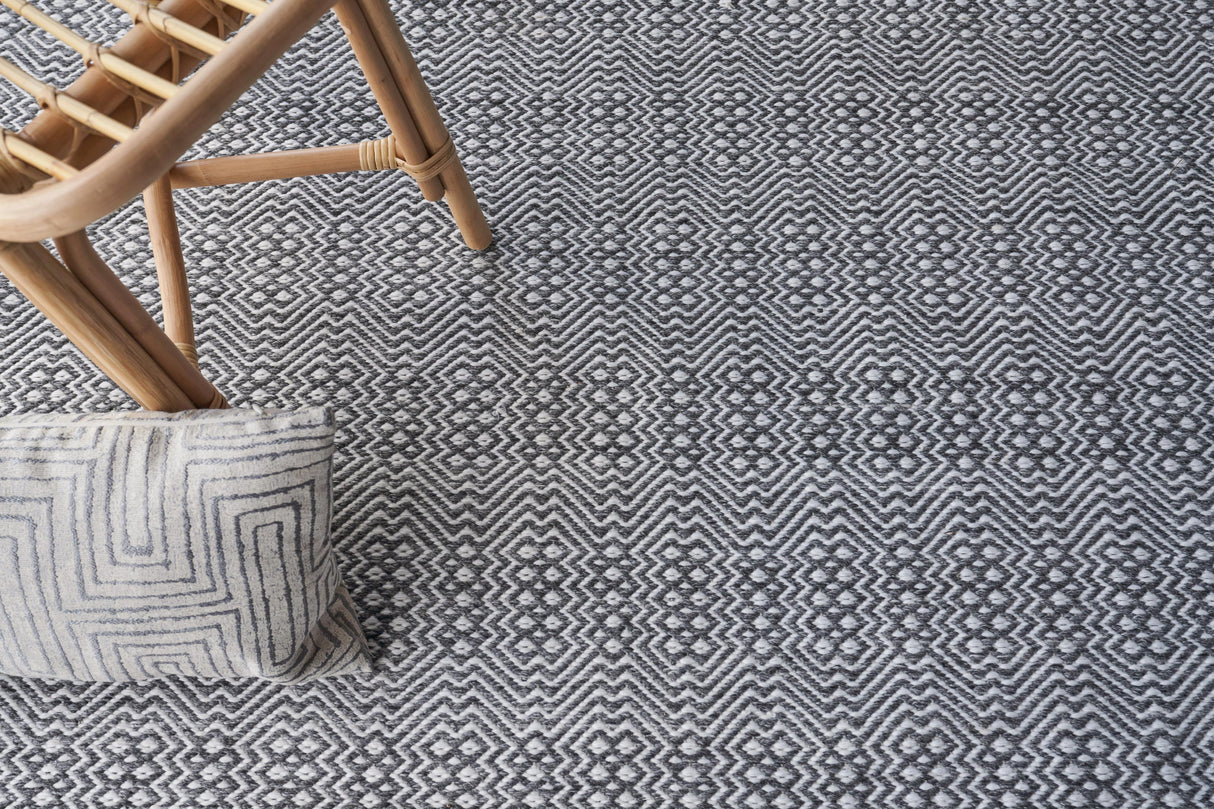Exquisite Rugs Echo Indoor/Outdoor Flatweave PET yarn 4892 Ivory/Gray 8' x 10' Area Rug