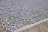 Exquisite Rugs Echo Indoor/Outdoor Flatweave PET yarn 4892 Ivory/Gray 8' x 10' Area Rug