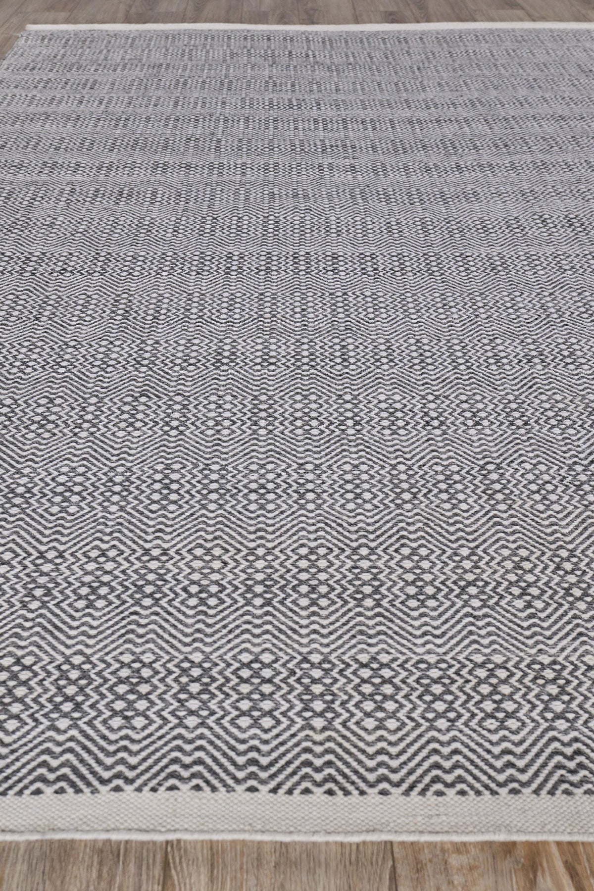 Exquisite Rugs Echo Indoor/Outdoor Flatweave PET yarn 4892 Ivory/Gray 9' x 12' Area Rug