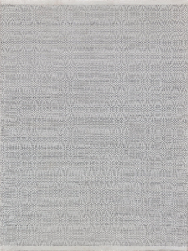 Exquisite Rugs Echo Indoor/Outdoor Flatweave PET yarn 4893 Ivory/Light Silver 8' x 10' Area Rug