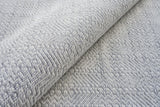 Exquisite Rugs Echo Indoor/Outdoor Flatweave PET yarn 4893 Ivory/Light Silver 8' x 10' Area Rug