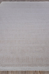 Exquisite Rugs Echo Indoor/Outdoor Flatweave PET yarn 4894 Ivory/Light Beige 12' x 15' Area Rug