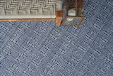 Exquisite Rugs Echo Indoor/Outdoor Flatweave PET yarn 4898 Ivory/Blue 10' x 14' Area Rug