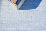 Exquisite Rugs Echo Indoor/Outdoor Flatweave PET yarn 4979 Light Blue 5' x 8' Area Rug
