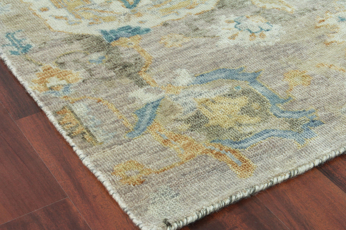 Exquisite Rugs Essex Hand-knotted New Zealand Wool 4034 Brown/Gray/Blue 8' x 10' Area Rug
