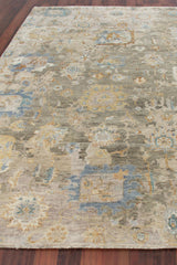 Exquisite Rugs Essex Hand-knotted New Zealand Wool 4034 Brown/Gray/Blue 8' x 10' Area Rug