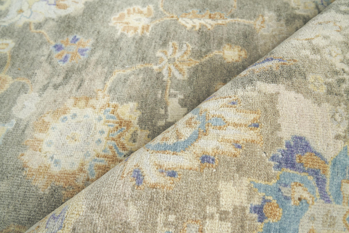 Exquisite Rugs Essex Hand-knotted New Zealand Wool 4034 Brown/Gray/Blue 8' x 10' Area Rug