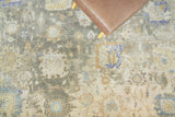 Exquisite Rugs Essex Hand-knotted New Zealand Wool 4034 Brown/Gray/Blue 8' x 10' Area Rug